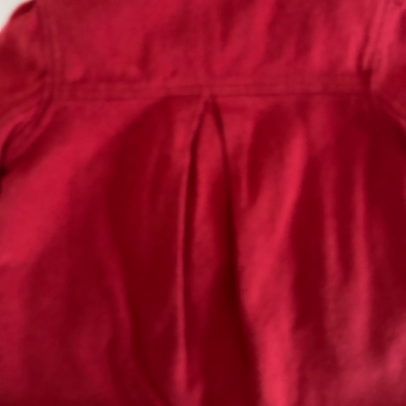 6 month old Carter’s red pea coat with bear ears - Picture 3 of 4